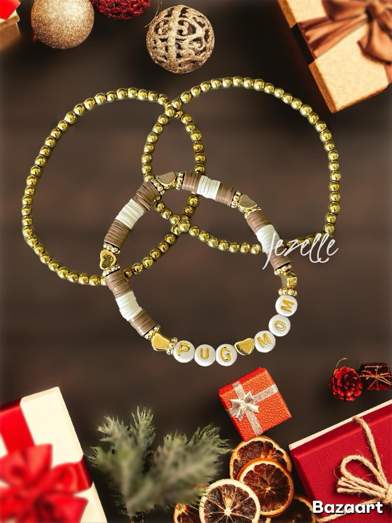 Personalized Pet Memorial Gift Beaded Bracelets