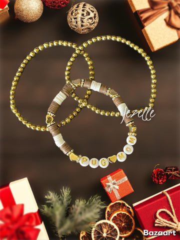Image of Personalized Pet Memorial Gift Beaded Bracelets