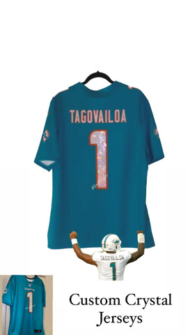 Image of Custom Crystal Sports Team Jerseys DEPOSIT.  Rhinestone Bedazzled Jersey Blinged Out (Pics are examples) *Please Read Full Description