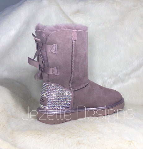 Image of Crystal Bailey Bow Uggs®, Tall, Chestnut or Black, view 10, JezelleDesigns