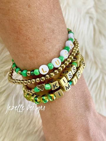 Image of St. Patrick's Day Bracelets, Personalized, view 3, JezelleDesigns