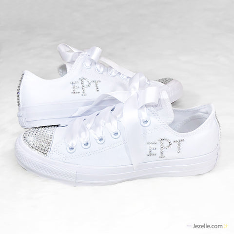 Image of Bedazzled Converse for Wedding