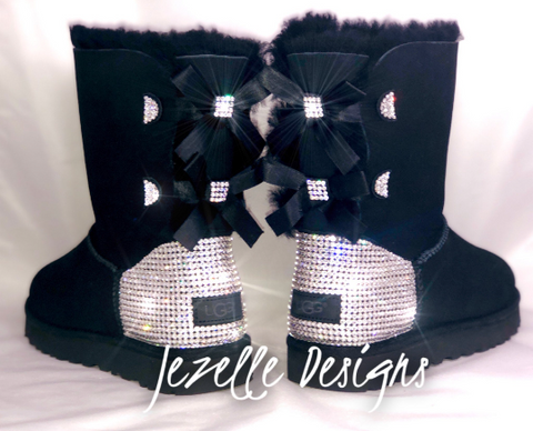 Image of Crystal Bailey Bow II Uggs®, Short, Two Bows, view 10, JezelleDesigns