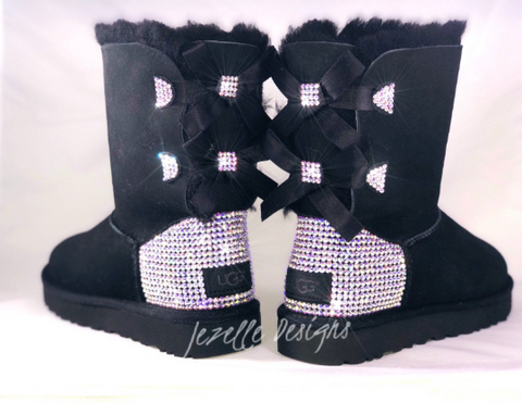 Image of Crystal Bailey Bow II Uggs®, Short, Two Bows, view 3, JezelleDesigns