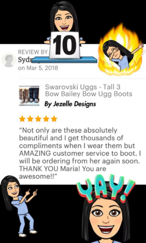Image of Crystal Bailey Bow II Uggs®, Short, Two Bows, view 8, JezelleDesigns