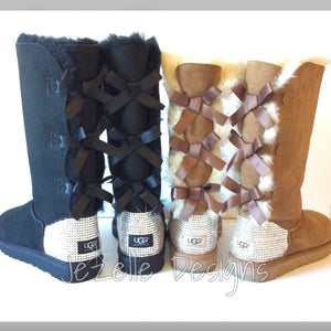 Crystal Bailey Bow Uggs®, Tall, Chestnut or Black
