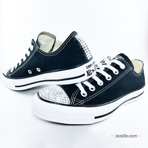 Image of Crystal Converse All Star Classics, hand-jeweled by JezelleDesigns