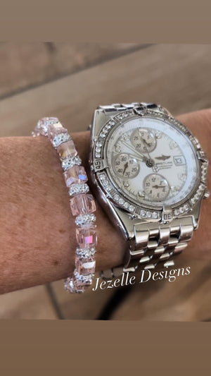 Crystal Stretch Bracelets — Custom Wording