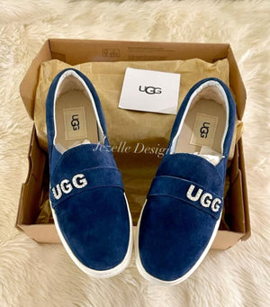 Crystal Uggs® Loafers, Slip-On, hand-jeweled by JezelleDesigns