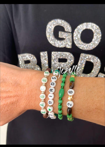 Image of Eagles Bracelet Stack — Set of 4 — view 4 — JezelleDesigns
