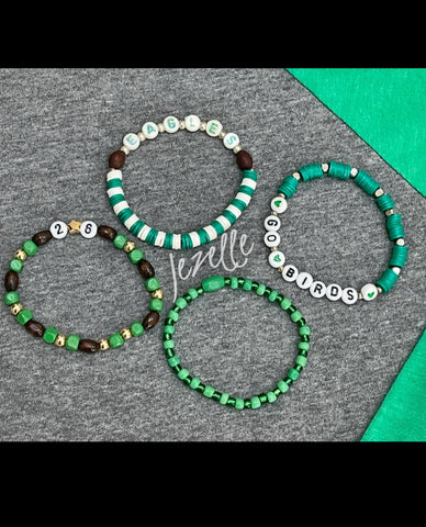 Image of Eagles Bracelet Stack — Set of 4 — view 5 — JezelleDesigns