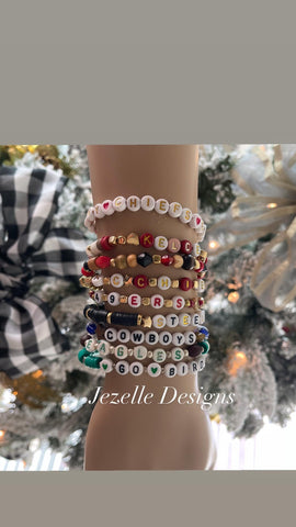 Image of Team Friendship Bracelets, Hockey & Football, view 2, JezelleDesigns