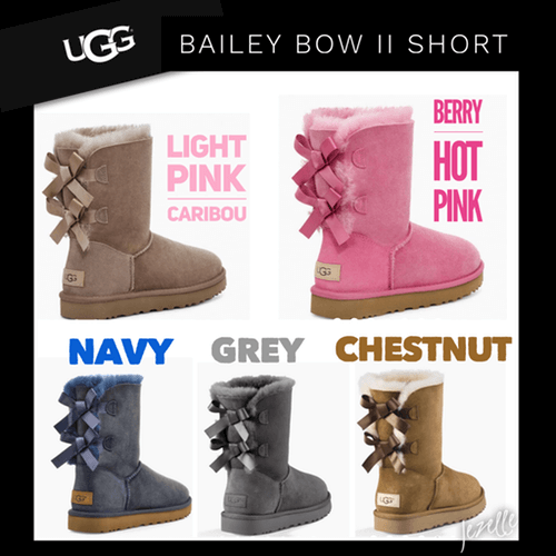 UGG Customizable Bailey Bow Short Boot in Red