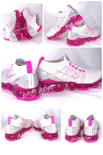 Vapormax pink sale white