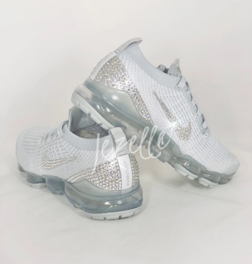 Nike air vapormax flyknit top 3 white/platinum women's shoe